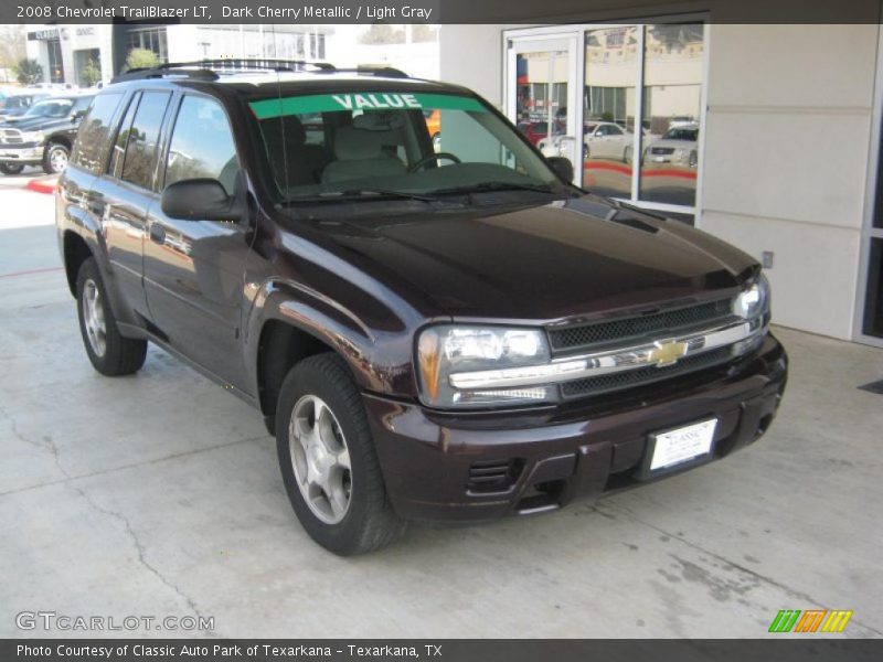 Dark Cherry Metallic / Light Gray 2008 Chevrolet TrailBlazer LT