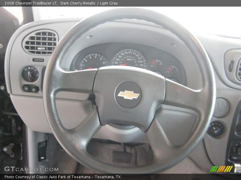 Dark Cherry Metallic / Light Gray 2008 Chevrolet TrailBlazer LT