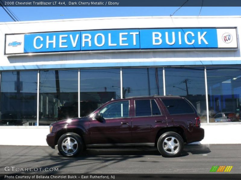 Dark Cherry Metallic / Ebony 2008 Chevrolet TrailBlazer LT 4x4