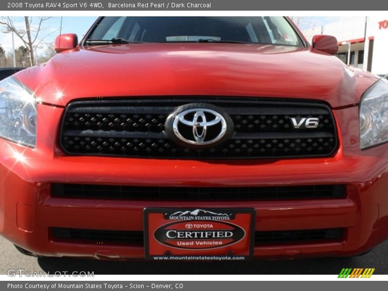 Barcelona Red Pearl / Dark Charcoal 2008 Toyota RAV4 Sport V6 4WD