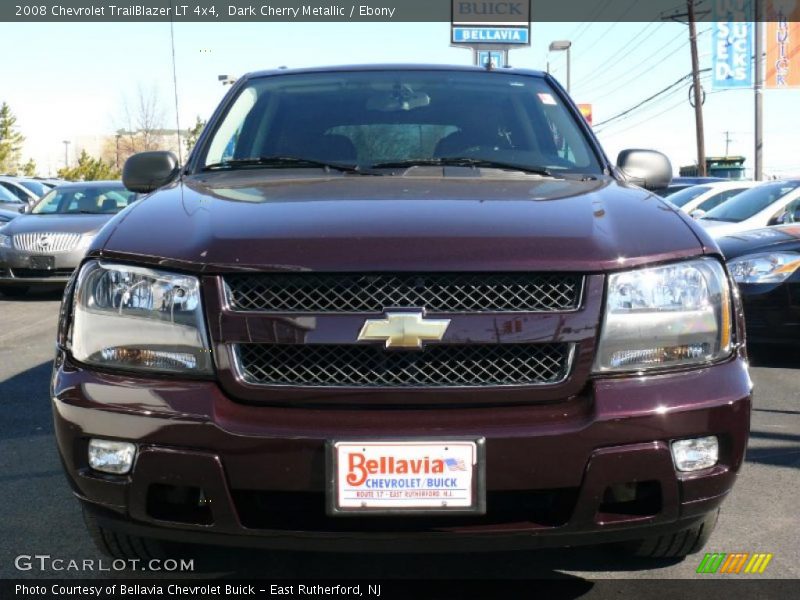 Dark Cherry Metallic / Ebony 2008 Chevrolet TrailBlazer LT 4x4