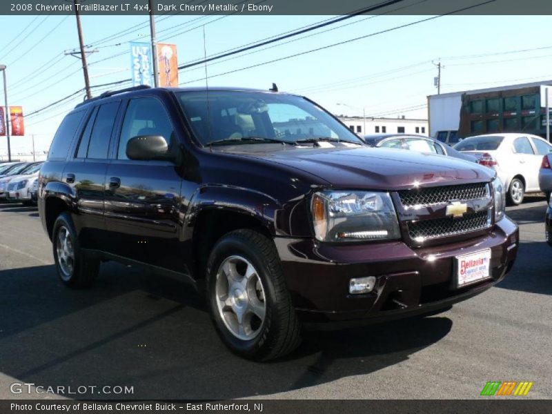 Dark Cherry Metallic / Ebony 2008 Chevrolet TrailBlazer LT 4x4