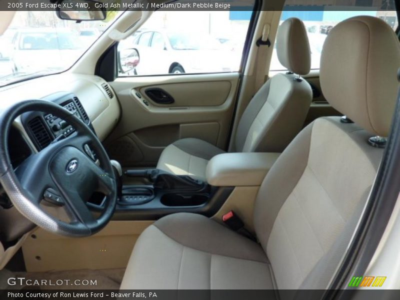 Gold Ash Metallic / Medium/Dark Pebble Beige 2005 Ford Escape XLS 4WD