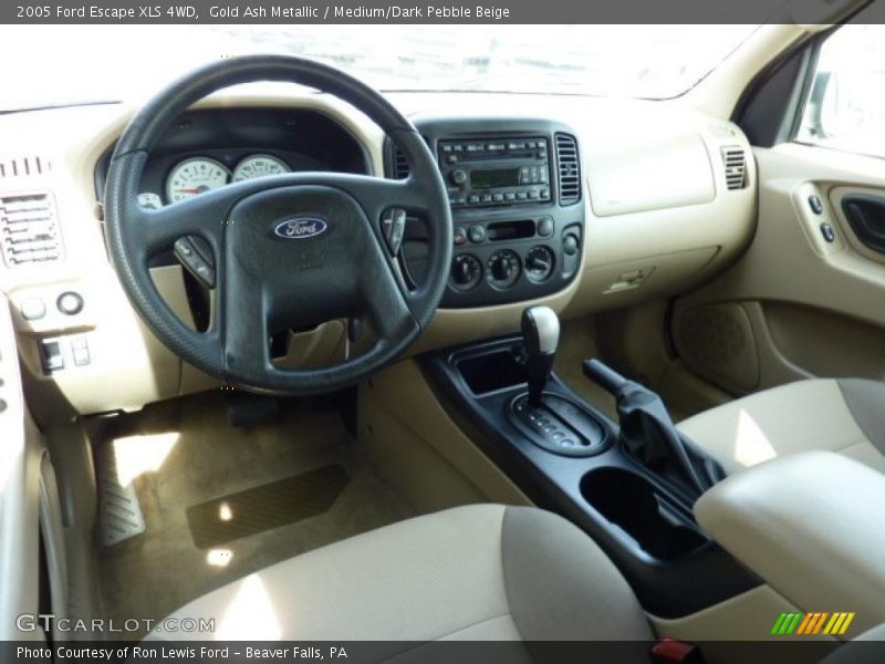 Gold Ash Metallic / Medium/Dark Pebble Beige 2005 Ford Escape XLS 4WD