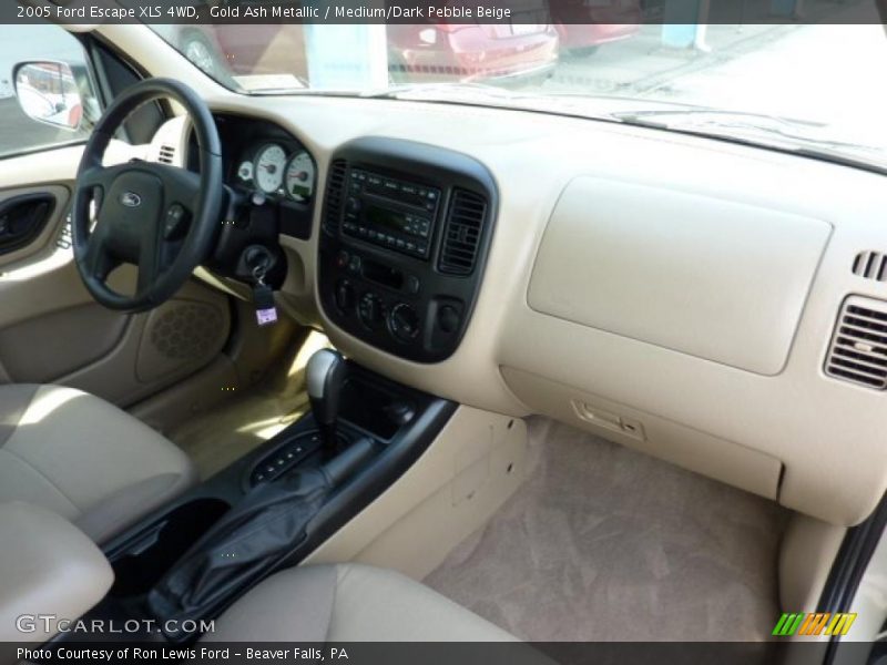 Gold Ash Metallic / Medium/Dark Pebble Beige 2005 Ford Escape XLS 4WD