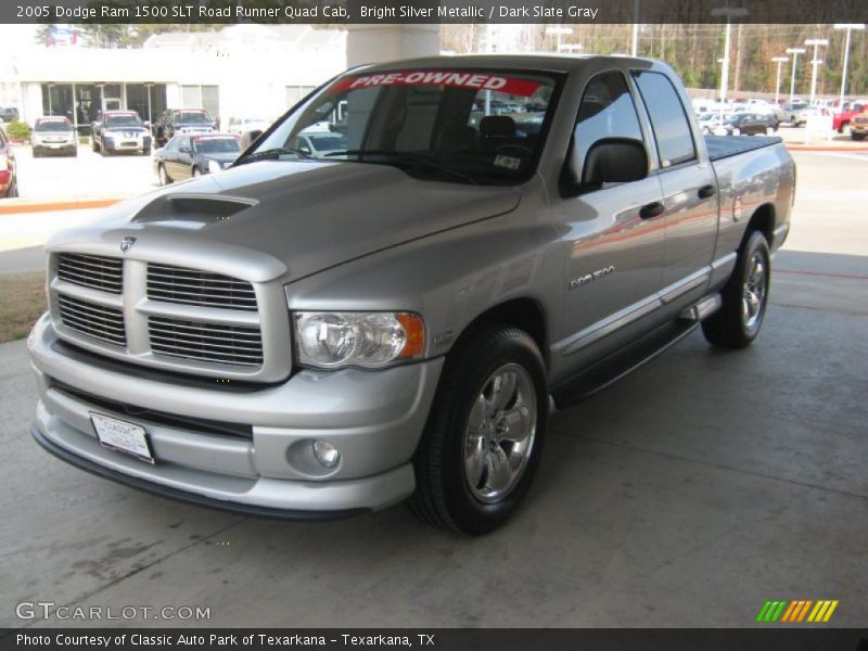 Bright Silver Metallic / Dark Slate Gray 2005 Dodge Ram 1500 SLT Road Runner Quad Cab