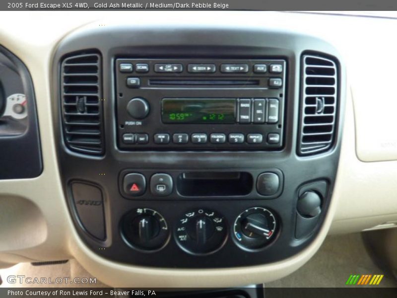 Gold Ash Metallic / Medium/Dark Pebble Beige 2005 Ford Escape XLS 4WD