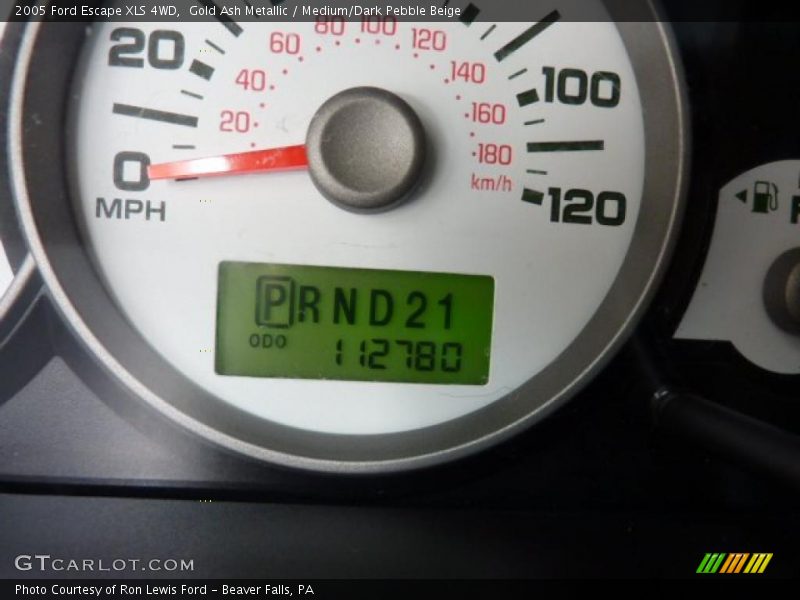 Gold Ash Metallic / Medium/Dark Pebble Beige 2005 Ford Escape XLS 4WD