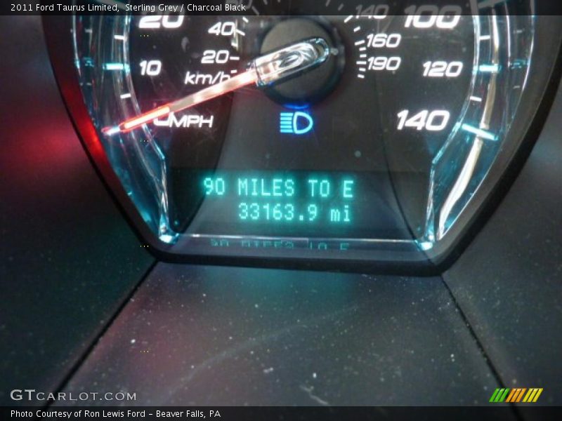 Sterling Grey / Charcoal Black 2011 Ford Taurus Limited