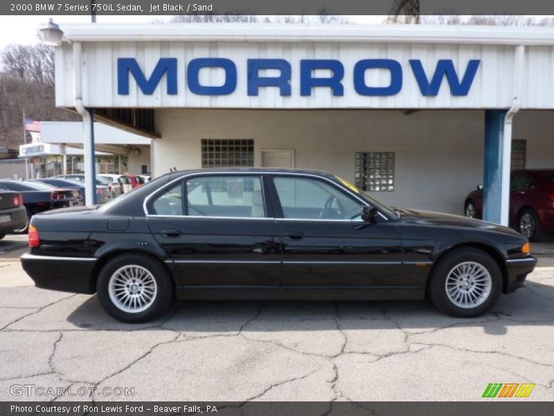 Jet Black / Sand 2000 BMW 7 Series 750iL Sedan