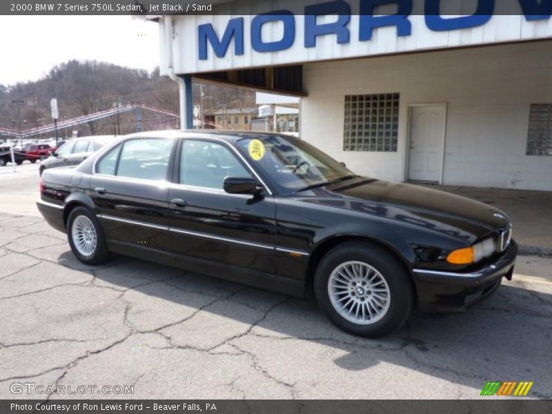 Jet Black / Sand 2000 BMW 7 Series 750iL Sedan