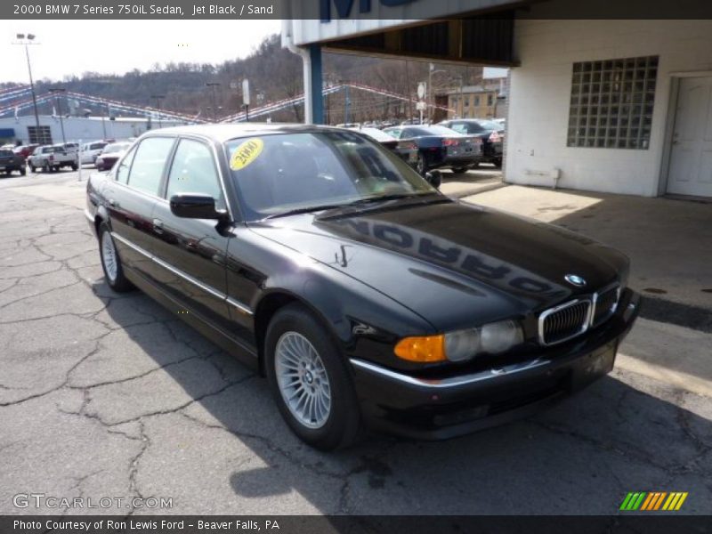 Jet Black / Sand 2000 BMW 7 Series 750iL Sedan