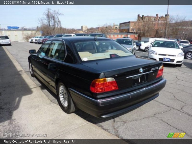 Jet Black / Sand 2000 BMW 7 Series 750iL Sedan