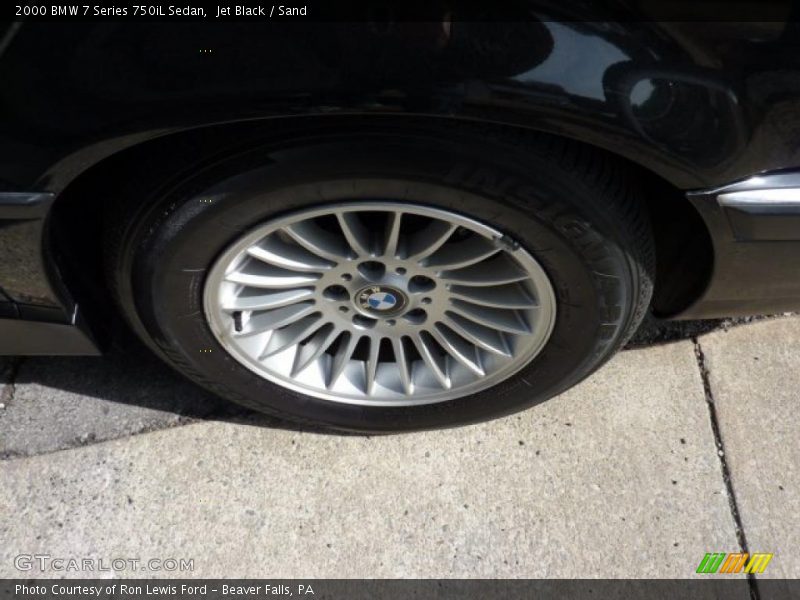 Jet Black / Sand 2000 BMW 7 Series 750iL Sedan
