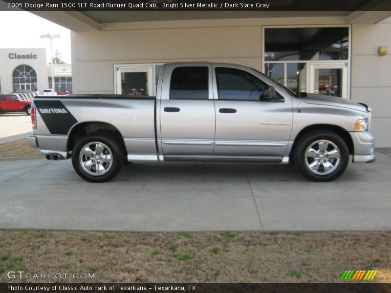 Bright Silver Metallic / Dark Slate Gray 2005 Dodge Ram 1500 SLT Road Runner Quad Cab