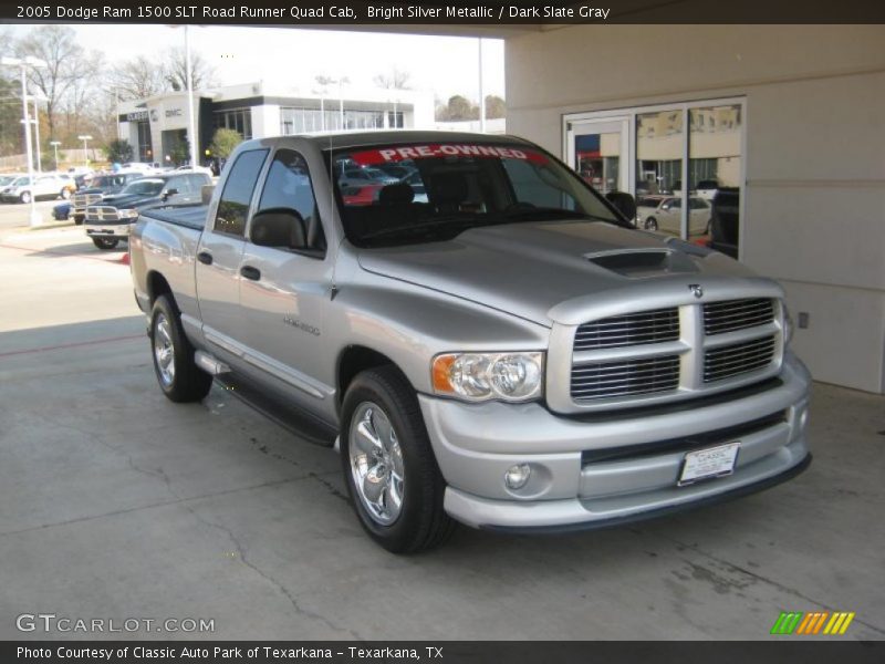 Bright Silver Metallic / Dark Slate Gray 2005 Dodge Ram 1500 SLT Road Runner Quad Cab