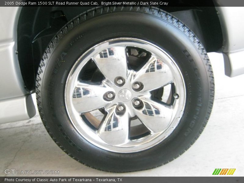 Bright Silver Metallic / Dark Slate Gray 2005 Dodge Ram 1500 SLT Road Runner Quad Cab