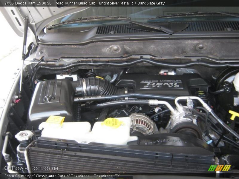 Bright Silver Metallic / Dark Slate Gray 2005 Dodge Ram 1500 SLT Road Runner Quad Cab