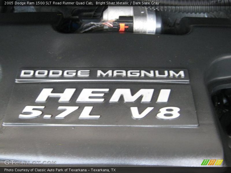 Bright Silver Metallic / Dark Slate Gray 2005 Dodge Ram 1500 SLT Road Runner Quad Cab