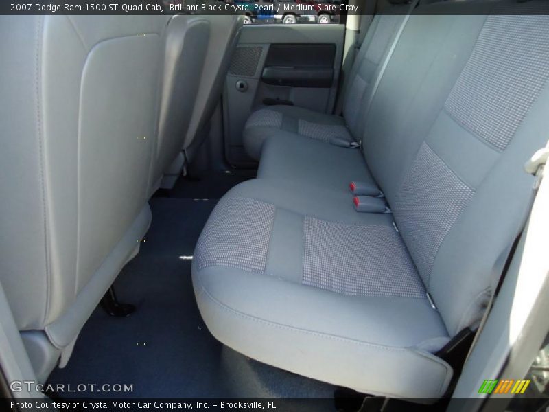 Brilliant Black Crystal Pearl / Medium Slate Gray 2007 Dodge Ram 1500 ST Quad Cab