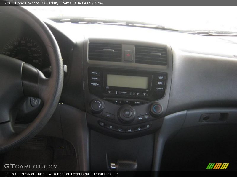 Eternal Blue Pearl / Gray 2003 Honda Accord DX Sedan