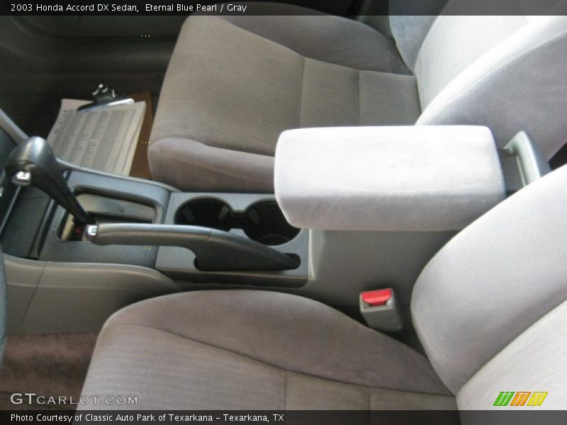 Eternal Blue Pearl / Gray 2003 Honda Accord DX Sedan