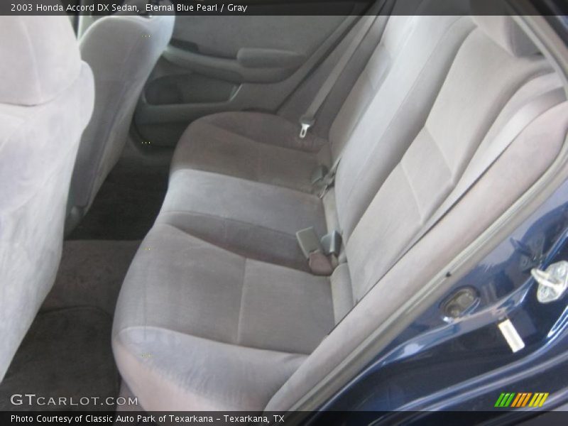 Eternal Blue Pearl / Gray 2003 Honda Accord DX Sedan