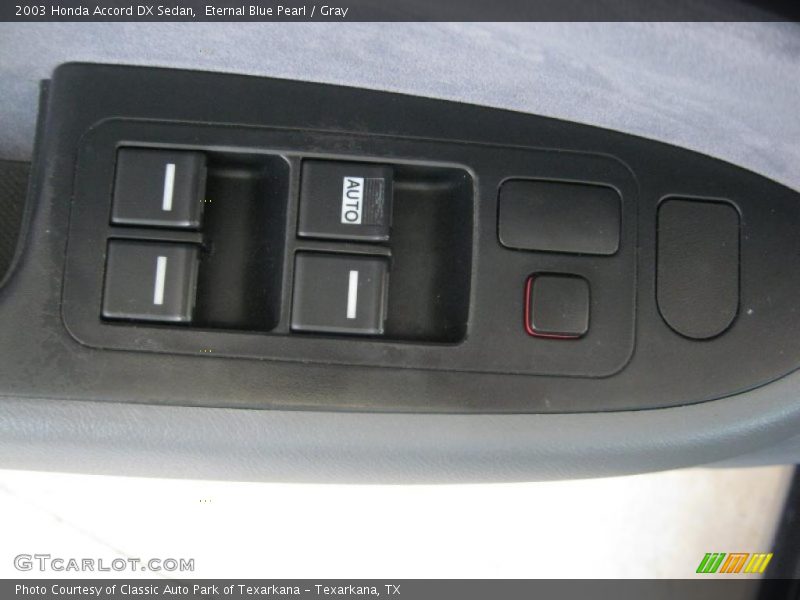 Eternal Blue Pearl / Gray 2003 Honda Accord DX Sedan