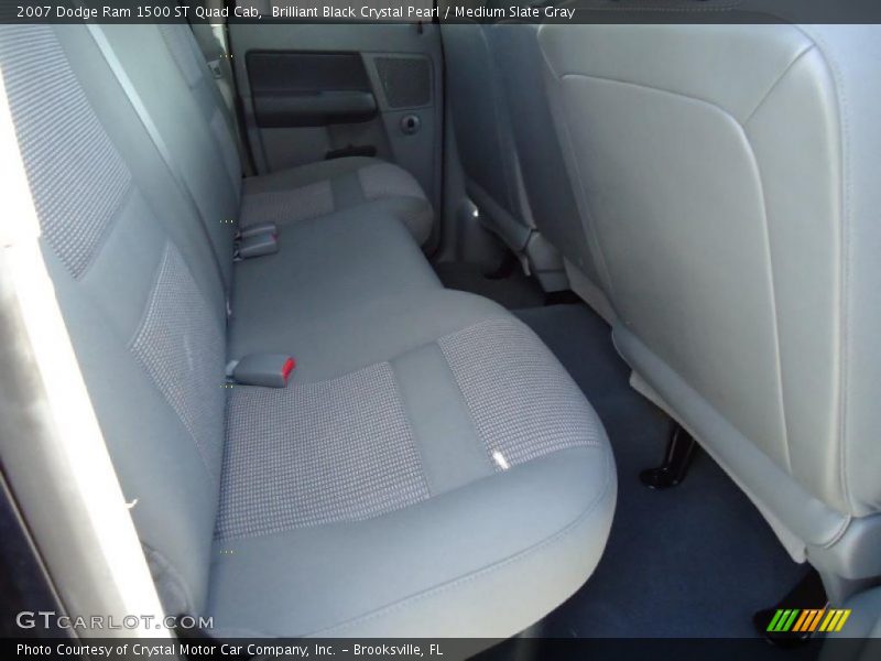 Brilliant Black Crystal Pearl / Medium Slate Gray 2007 Dodge Ram 1500 ST Quad Cab