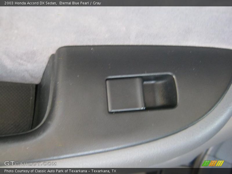 Eternal Blue Pearl / Gray 2003 Honda Accord DX Sedan