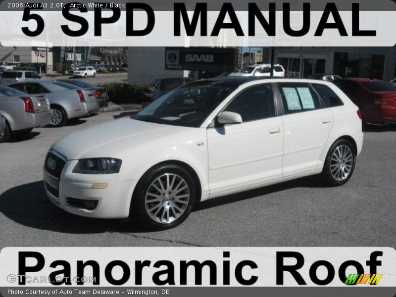 Arctic White / Black 2006 Audi A3 2.0T