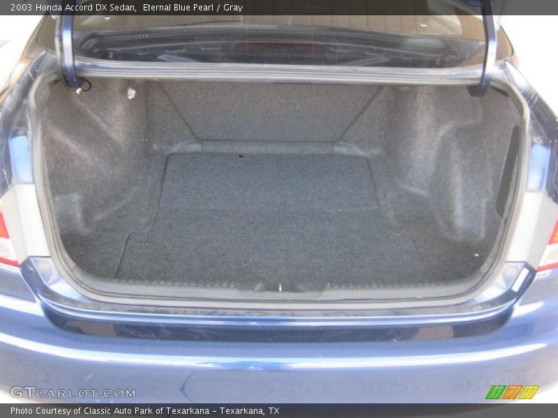 Eternal Blue Pearl / Gray 2003 Honda Accord DX Sedan
