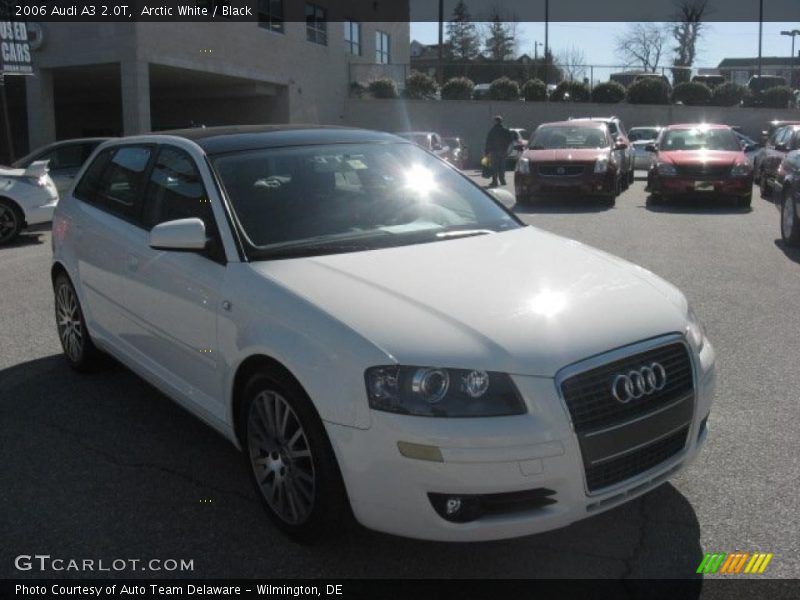 Arctic White / Black 2006 Audi A3 2.0T