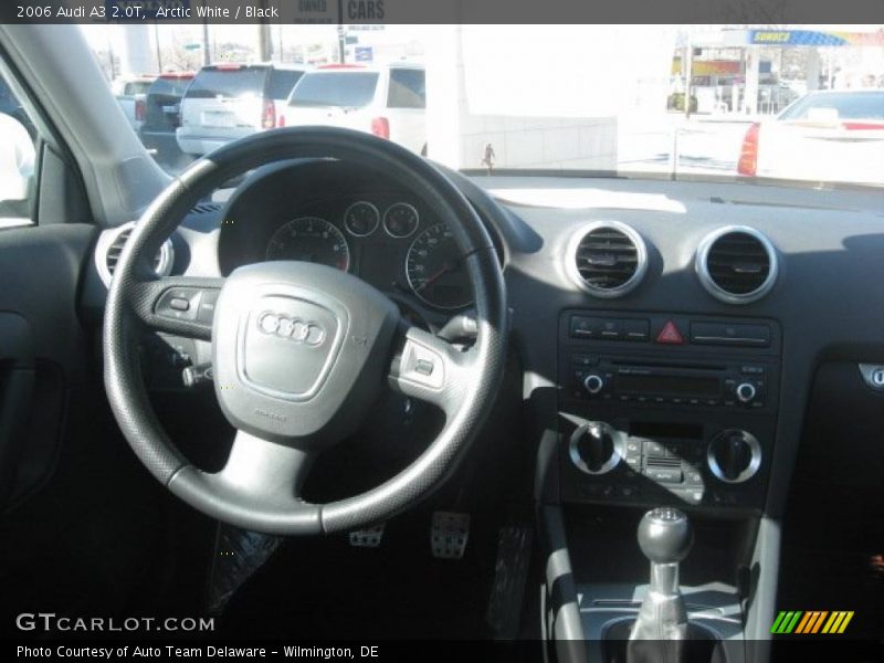 Arctic White / Black 2006 Audi A3 2.0T