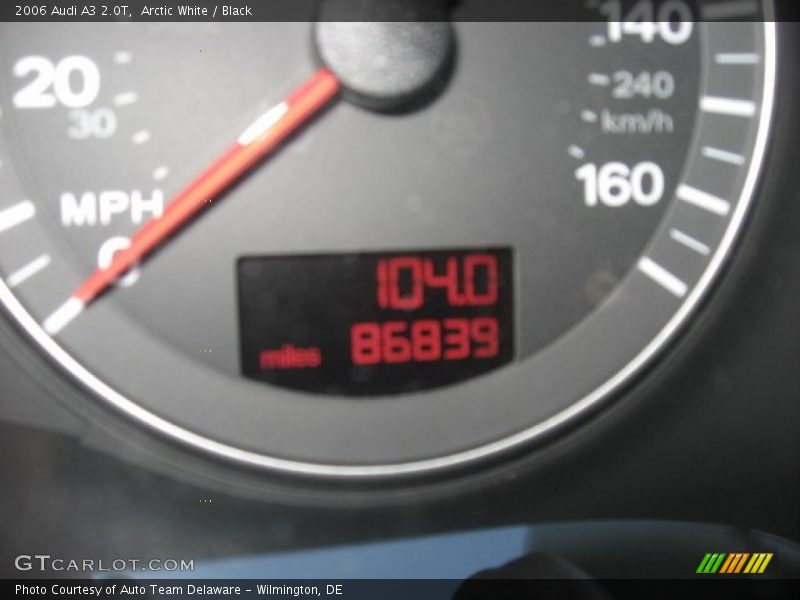 Arctic White / Black 2006 Audi A3 2.0T