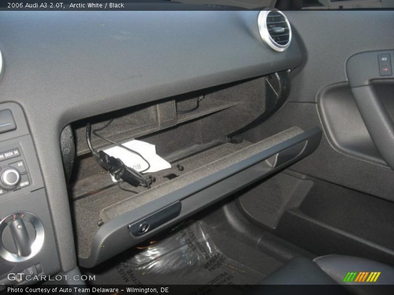 Arctic White / Black 2006 Audi A3 2.0T