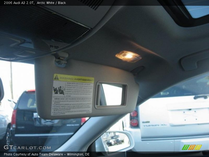 Arctic White / Black 2006 Audi A3 2.0T