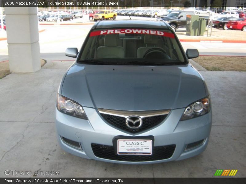 Icy Blue Metallic / Beige 2008 Mazda MAZDA3 i Touring Sedan