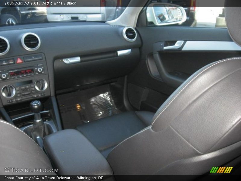 Arctic White / Black 2006 Audi A3 2.0T