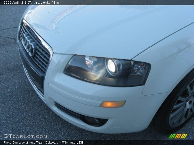 Arctic White / Black 2006 Audi A3 2.0T