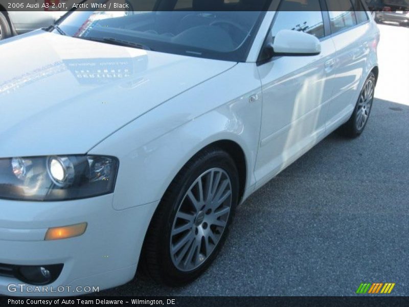 Arctic White / Black 2006 Audi A3 2.0T