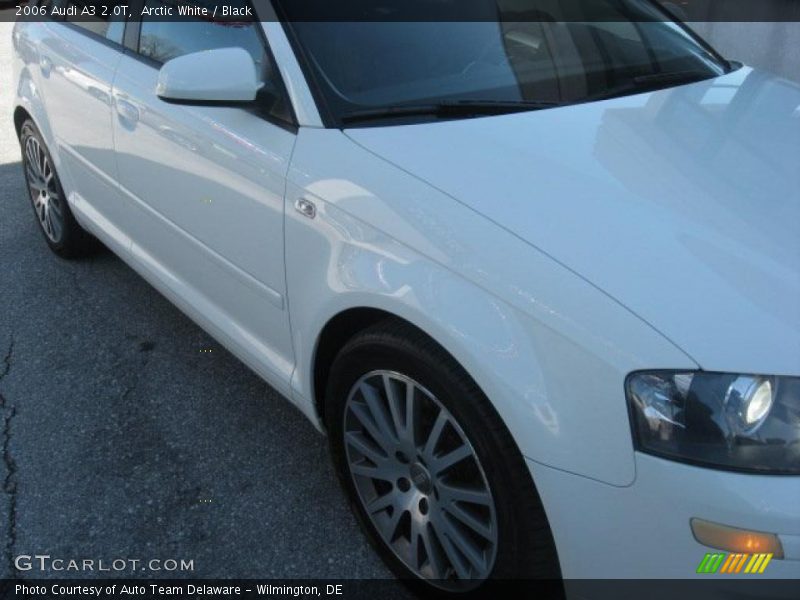 Arctic White / Black 2006 Audi A3 2.0T
