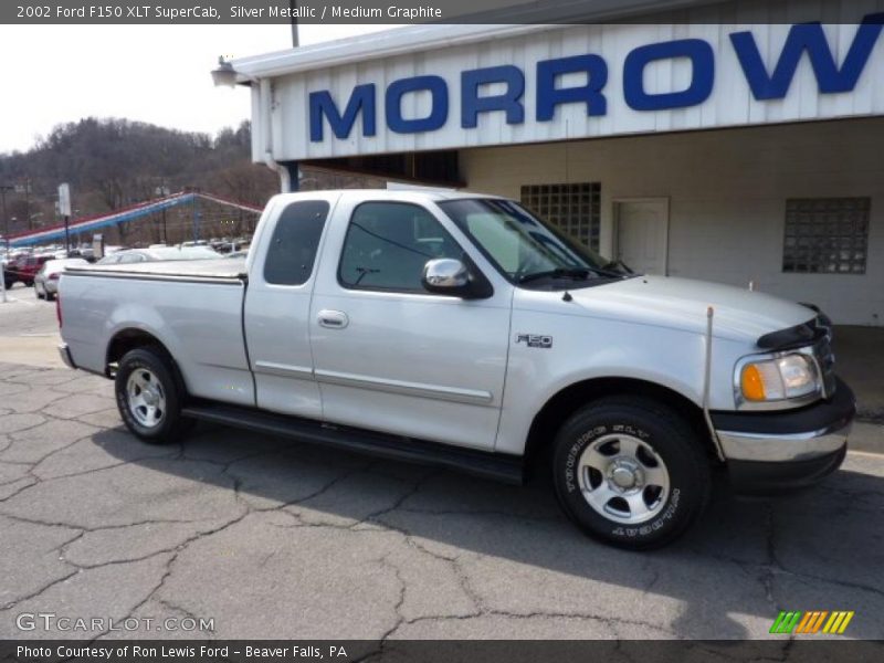 Silver Metallic / Medium Graphite 2002 Ford F150 XLT SuperCab