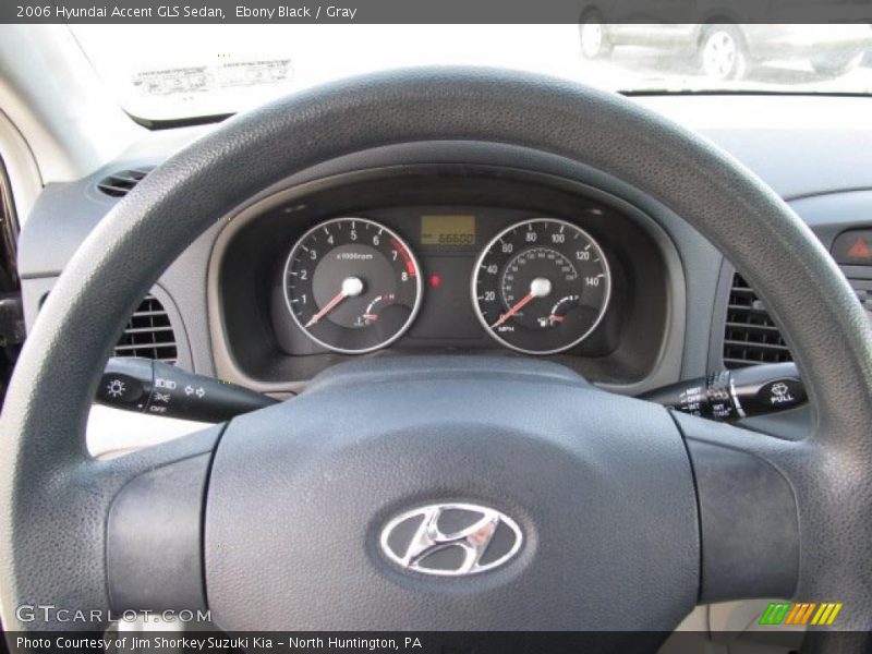 Ebony Black / Gray 2006 Hyundai Accent GLS Sedan