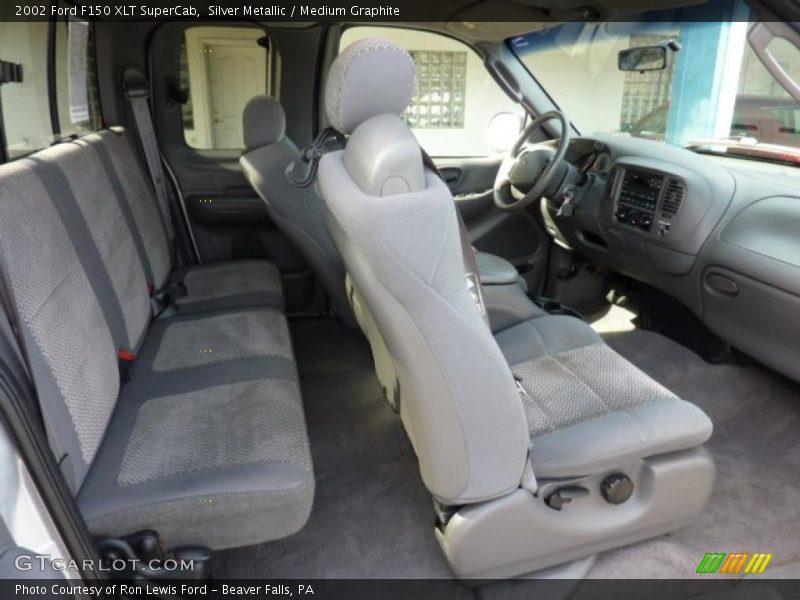 Silver Metallic / Medium Graphite 2002 Ford F150 XLT SuperCab