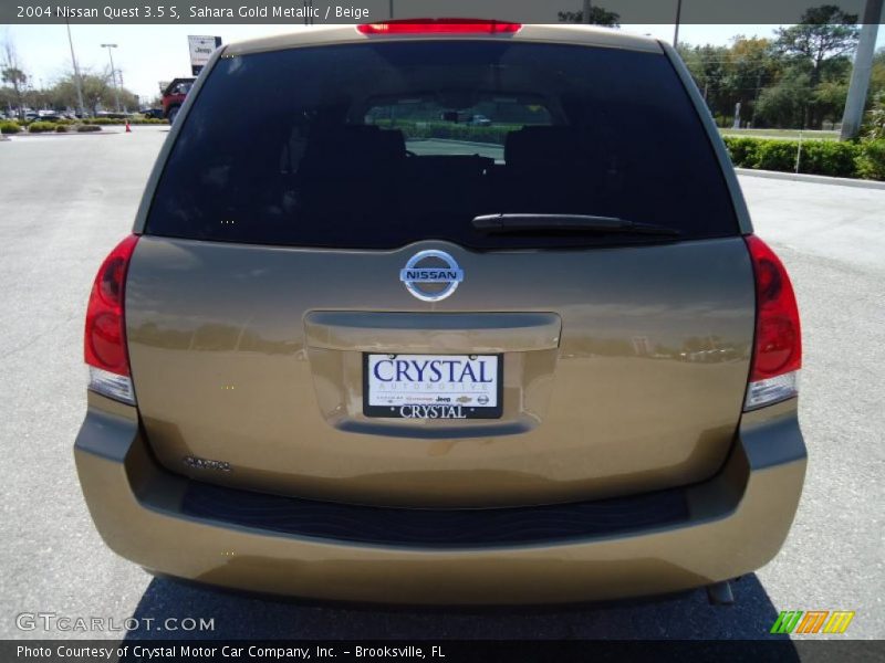 Sahara Gold Metallic / Beige 2004 Nissan Quest 3.5 S