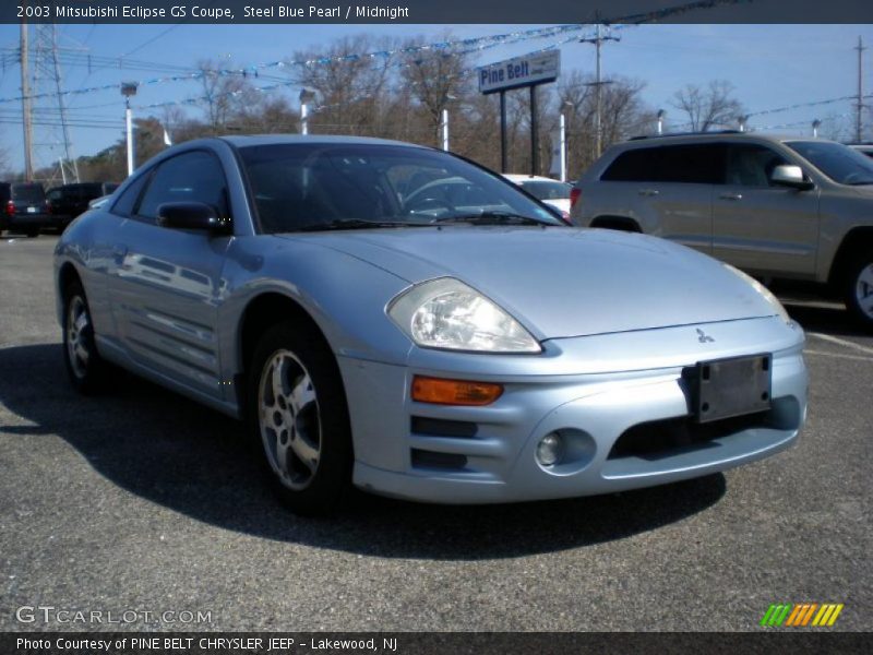 Steel Blue Pearl / Midnight 2003 Mitsubishi Eclipse GS Coupe