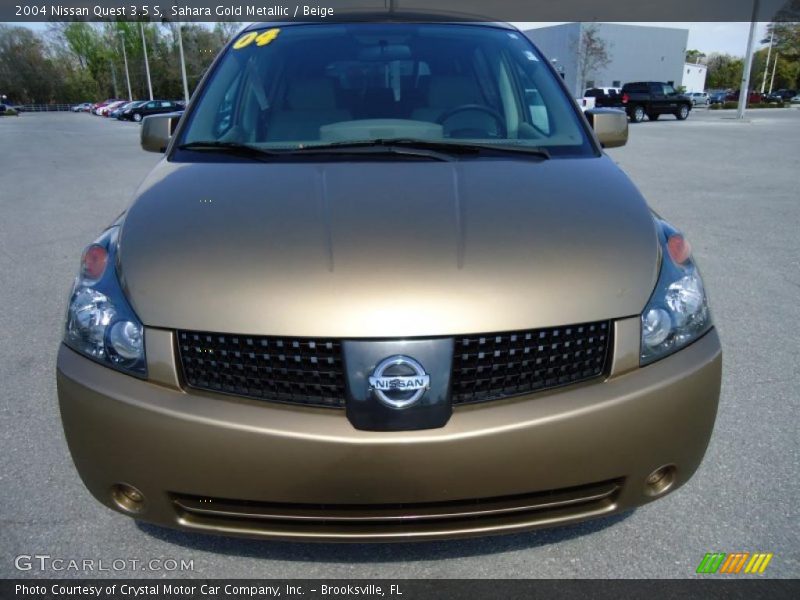 Sahara Gold Metallic / Beige 2004 Nissan Quest 3.5 S
