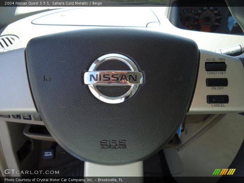 Sahara Gold Metallic / Beige 2004 Nissan Quest 3.5 S