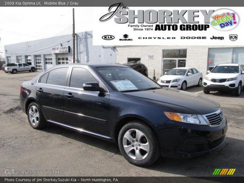 Midnite Blue / Gray 2009 Kia Optima LX